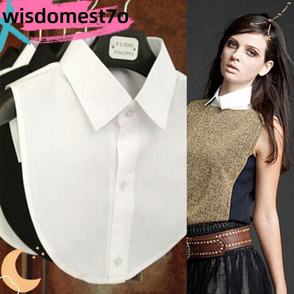 Blusa De Renda WISDOMEST Vintage Destacável