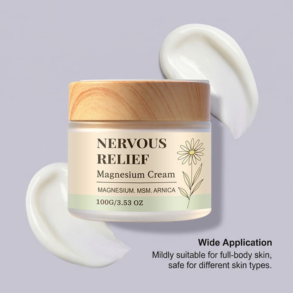 Creme corporal de magnésio mais vendido: suave, delicado, confortável, refrescante e creme de massagem suave.