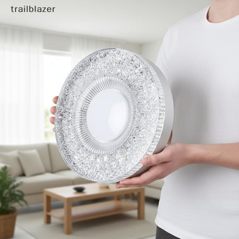 30W 60W 90W 120W Moderna Lâmpada De Teto De Cristal Fino Branco Frio Ultrafino Luz Redonda Para Decoração De Casa