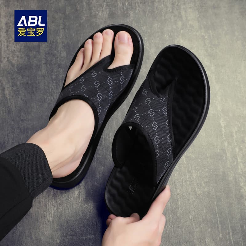 Chinelos masculinos verão ao ar livre usar novo desodorante antiderrapante praia flip-Flops Casual ao ar livre masculino