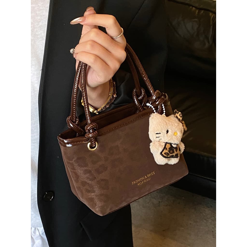 Bolsa bolsa transversal feminino Outono inverno High-End Retro leopardo impressão bolsa feminina 2026 novo estilo na mod