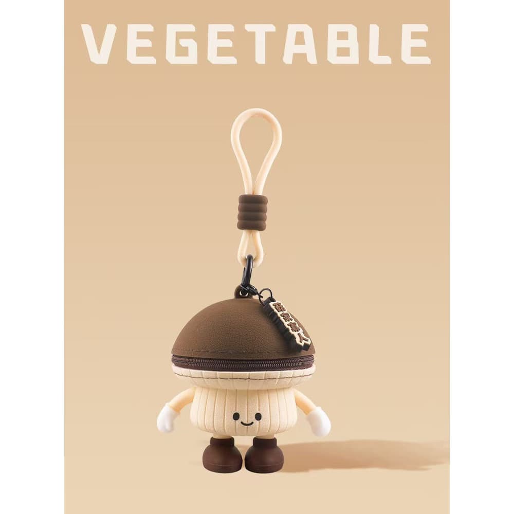 Bonito série vegetal moeda bolsa cenoura diversão fone de ouvido Mini saco de armazenamento berinjela saco escolar chave