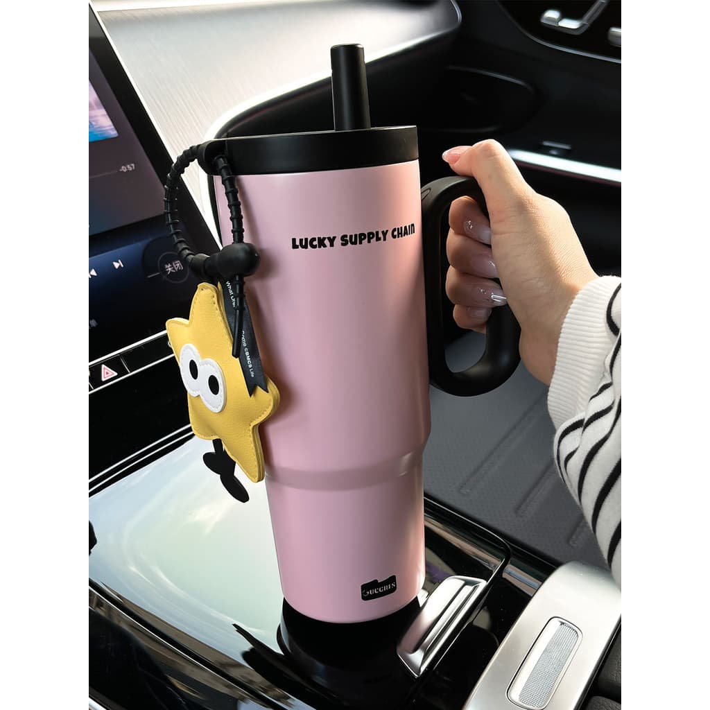 garrafa térmica garrafa térmica de água garrafa termica Grande copo térmico de palha Icemaster meninas grande capacidad