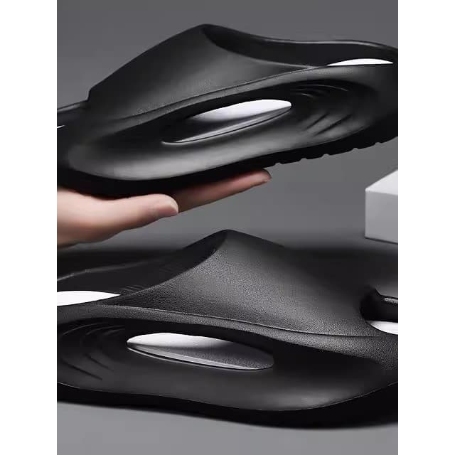 Verão masculino exterior wear moda chinelos esportivos de sola grossa único antiderrapante resistente ao desgaste macio