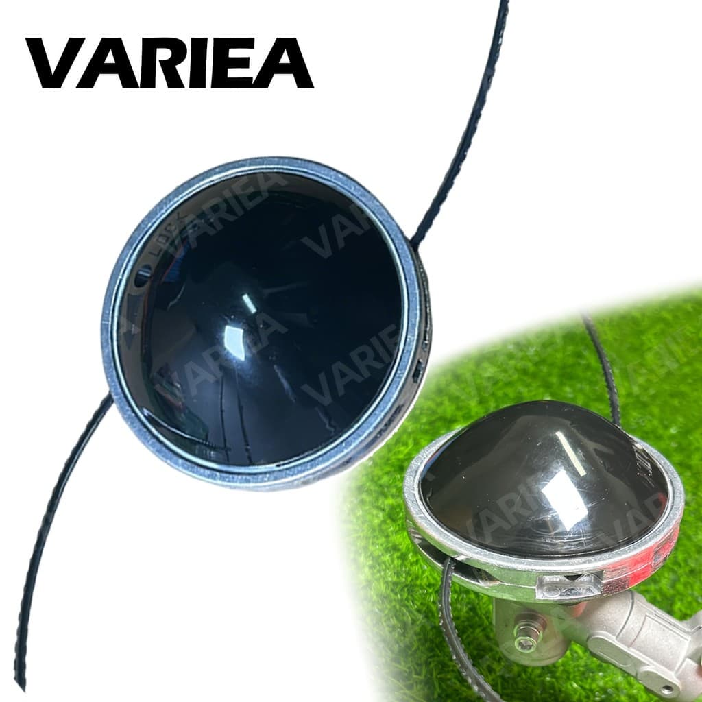 VARIEA-Cabeça universal de cortador de grama em liga de alumínio de 2 fios com corda serrilhada para corte de grama, fur