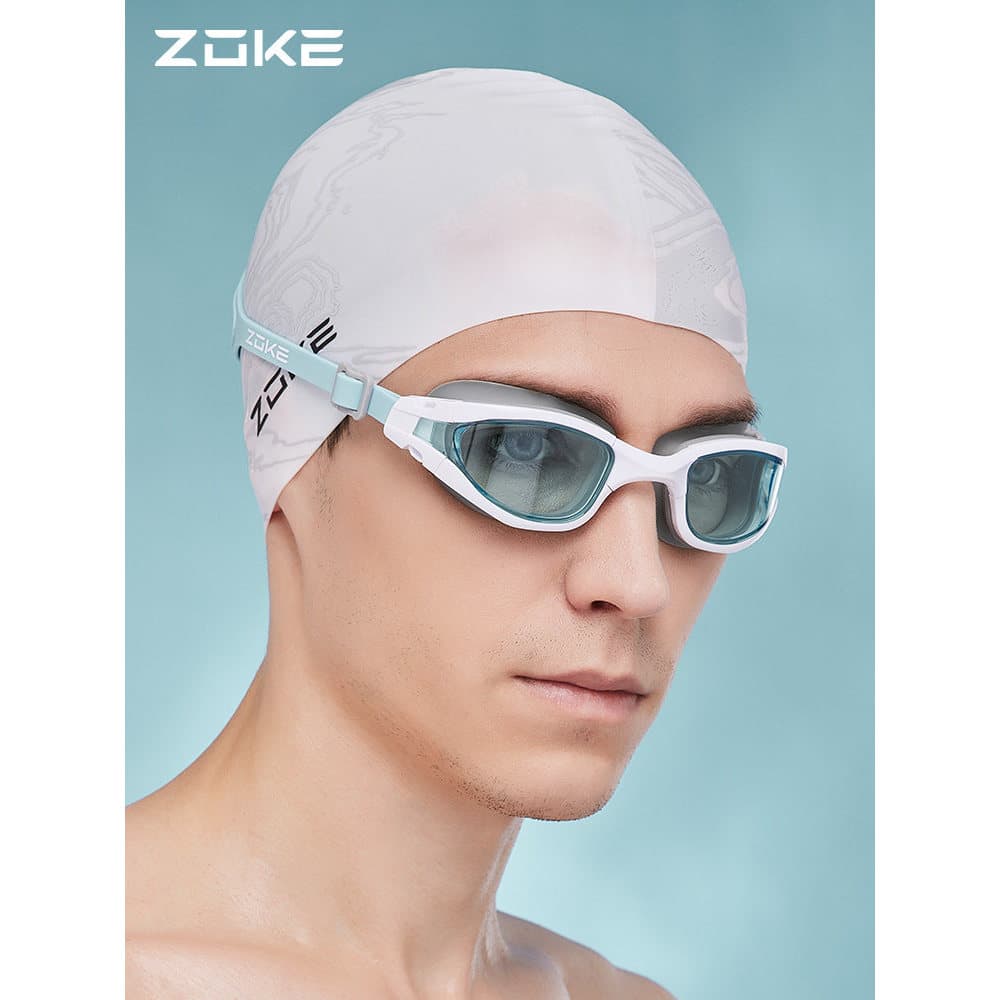 Óculos de natação masculinos Zoke HD à prova d'água antiembaçante profissional zoke corrida feminino adulto sem arranhõe