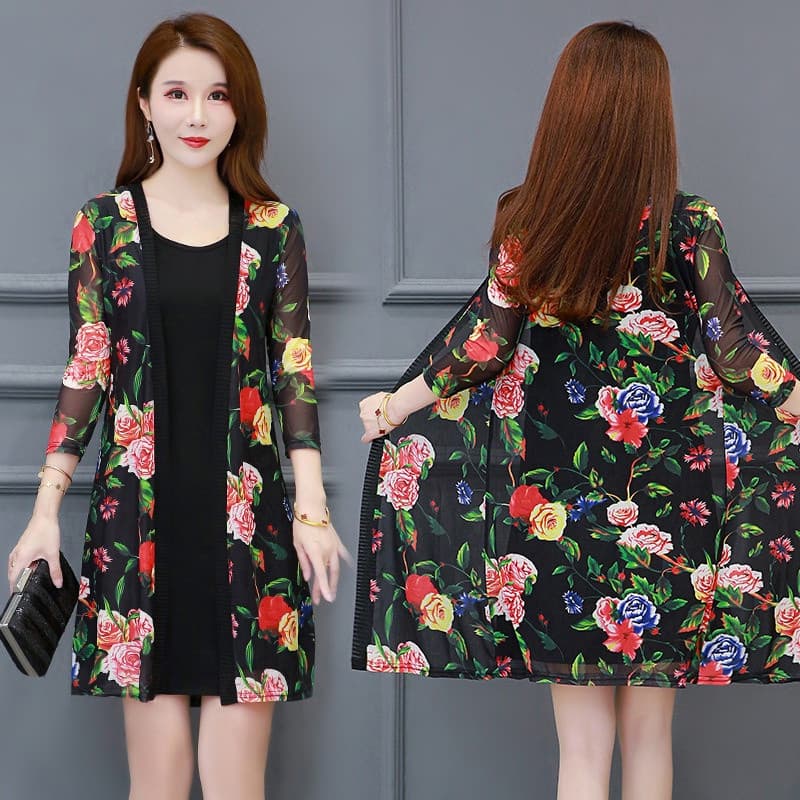 Roupas de Verão Femininas para Atividades ao Ar Livre com Laço e Proteção Solar em Malha, Novo Estilo Primavera Verão 20