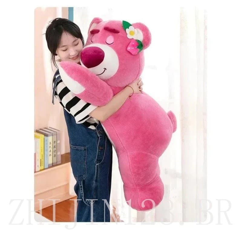 Pelúcia Lotso Ursinho Carinhoso Toy Story 55cm – Super Macia e Fofinha Dorminhoco