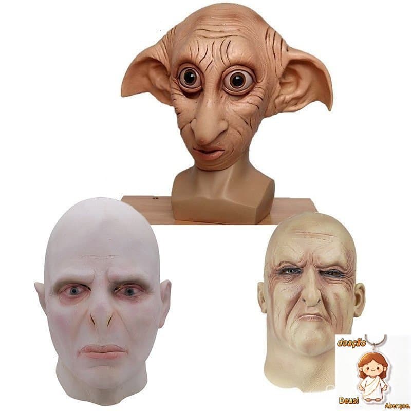 Adulto Unisex Magia Máscara ELF Máscara Filme Harry Potter Voldemort Cosplay Máscaras Partido Jogo Paródia Calçada De Lá