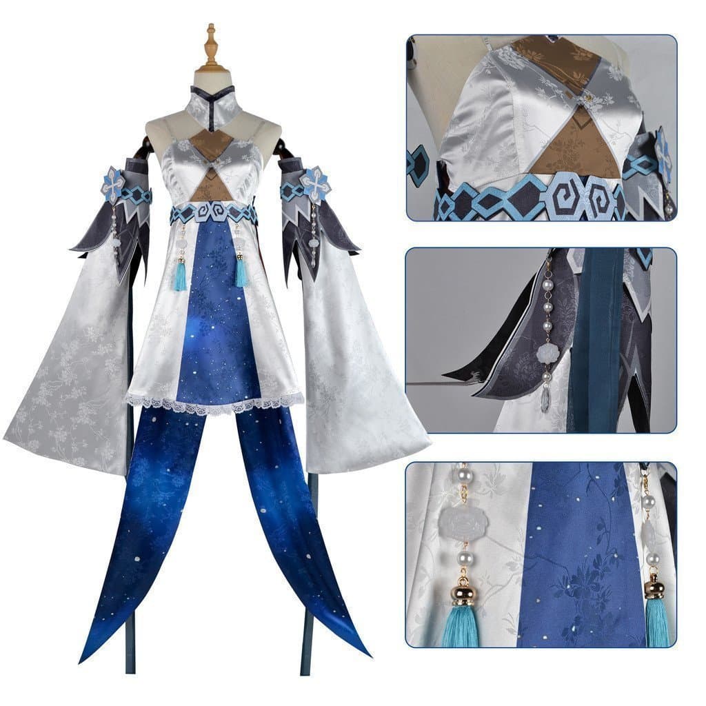 Fantasia de Cosplay de Genshin Impact: Retorno do Demônio da Poeira, Fantasia de Cosplay de Anime Feminina R3ED