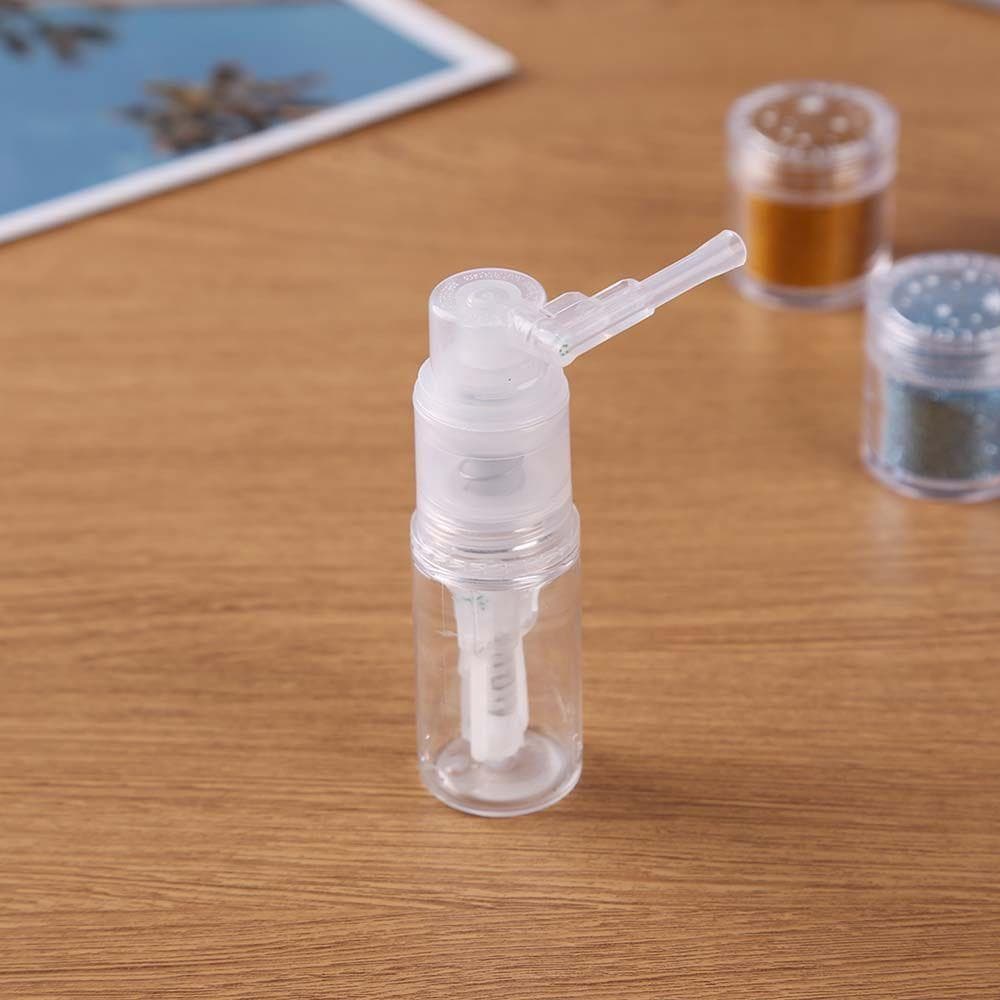 Frasco De Spray De Pó , Dispensador Plástico Vazio Com Bico De Travamento , Cosméticos , Cabeleireiro , Pote De