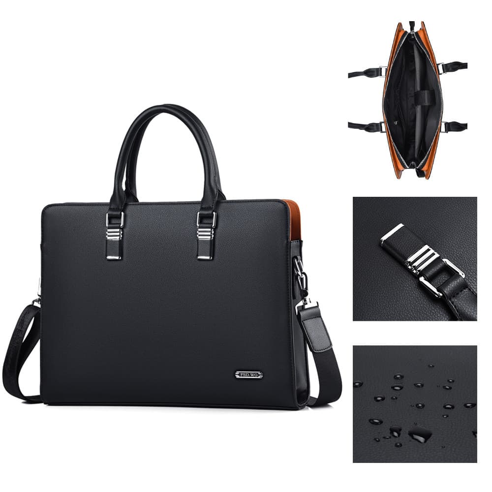 Pasta masculina High-End bolsa de negócios Casual grande capacidade luz luxo saco masculino pasta de computador para