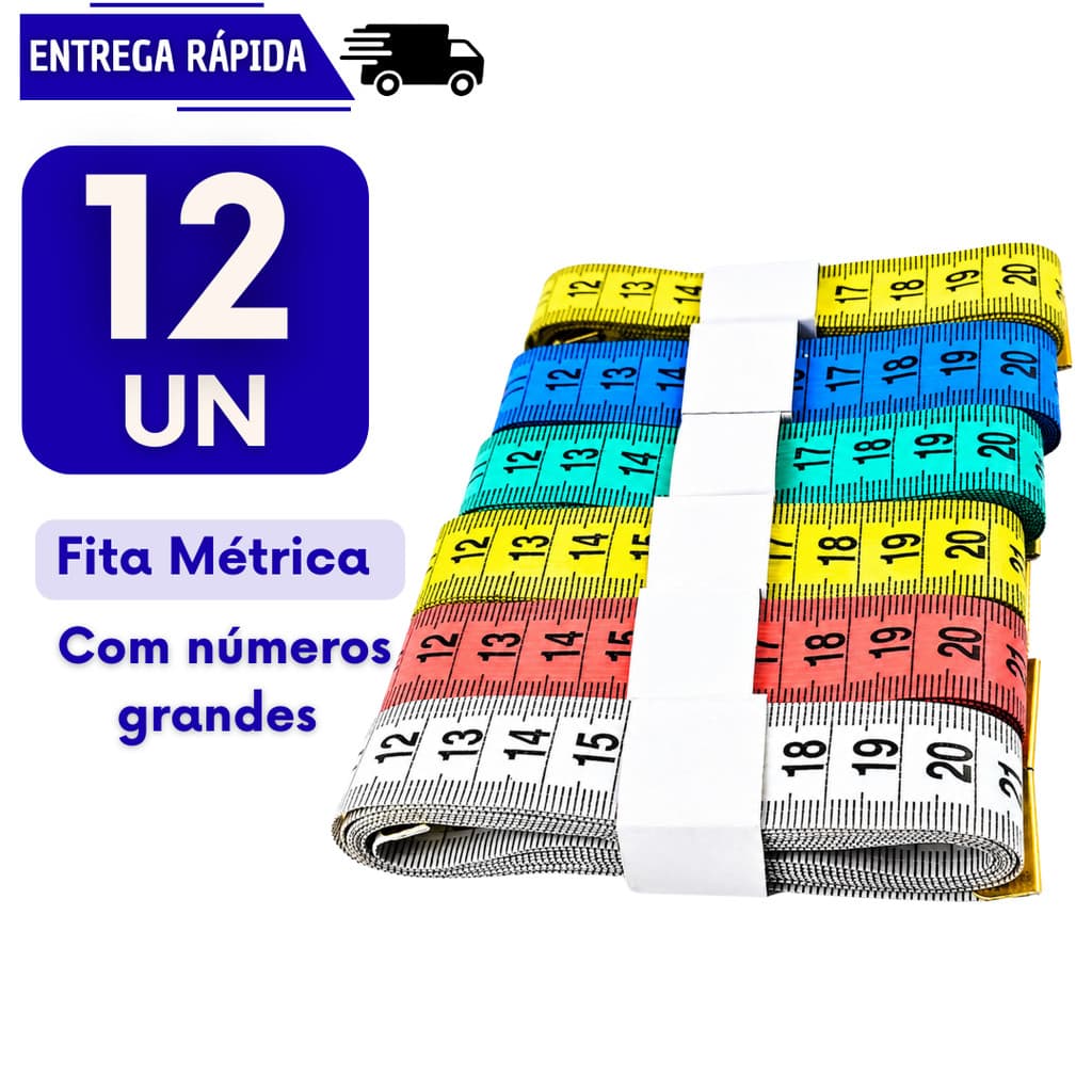 12 Fita Metrica 150cm Corporal Costureira Costura Fitness Medição Corpo Flexível Fitas Trenas Metricas Corpo Medir Fitas