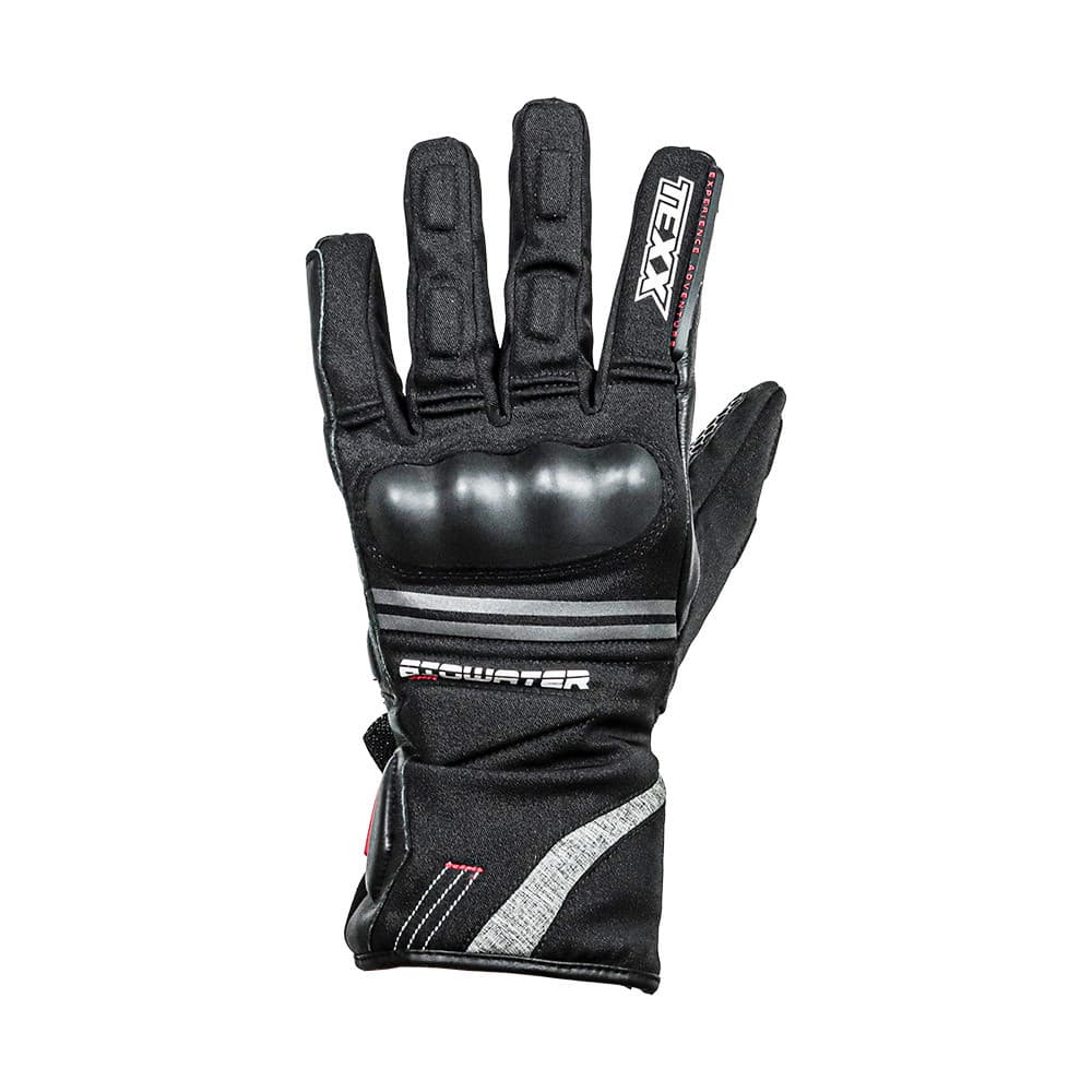 Luva Motociclista Texx Biowater Stopwater V3 Impermeável Preta Proteção para Moto