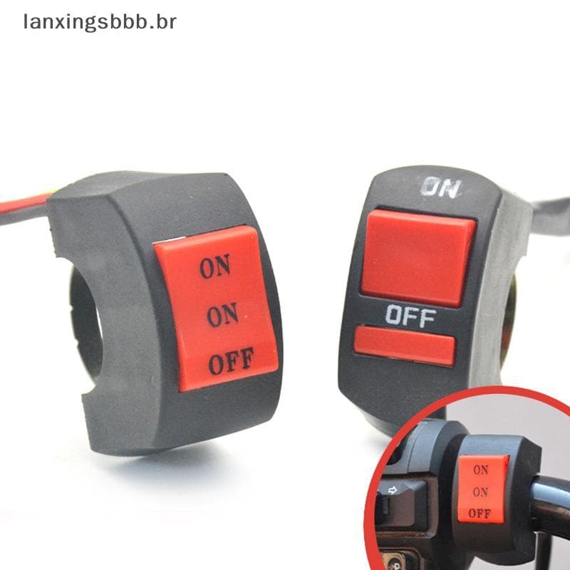 [LAX] Interruptores De Farol LED Muito Perto De Duas/Três Linhas Botão Interruptor Do Guiador Da Motocicleta De Luz De C