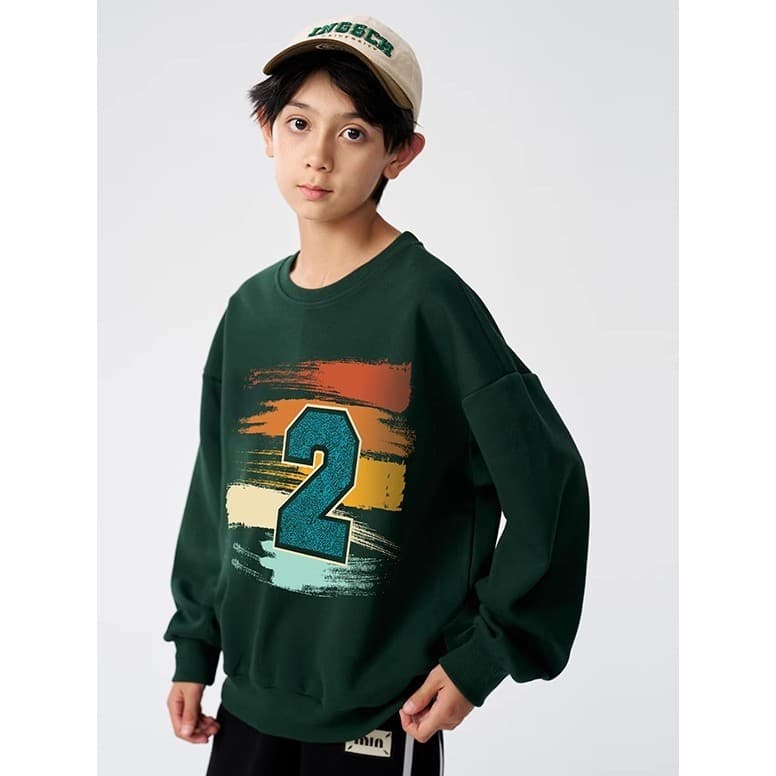 Hoo grande menino moletom adolescente em torno do pescoço pulôver camisa de fundo estudantes do ensino médio solto topo