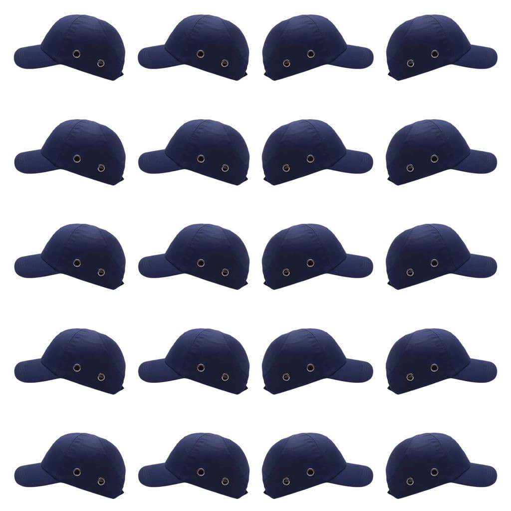 Bone com Capacete EPI Kit 20 Uni Obra Reparo Seguranca do Trabalho Casquete Oficina Conserto Construcao Protecao