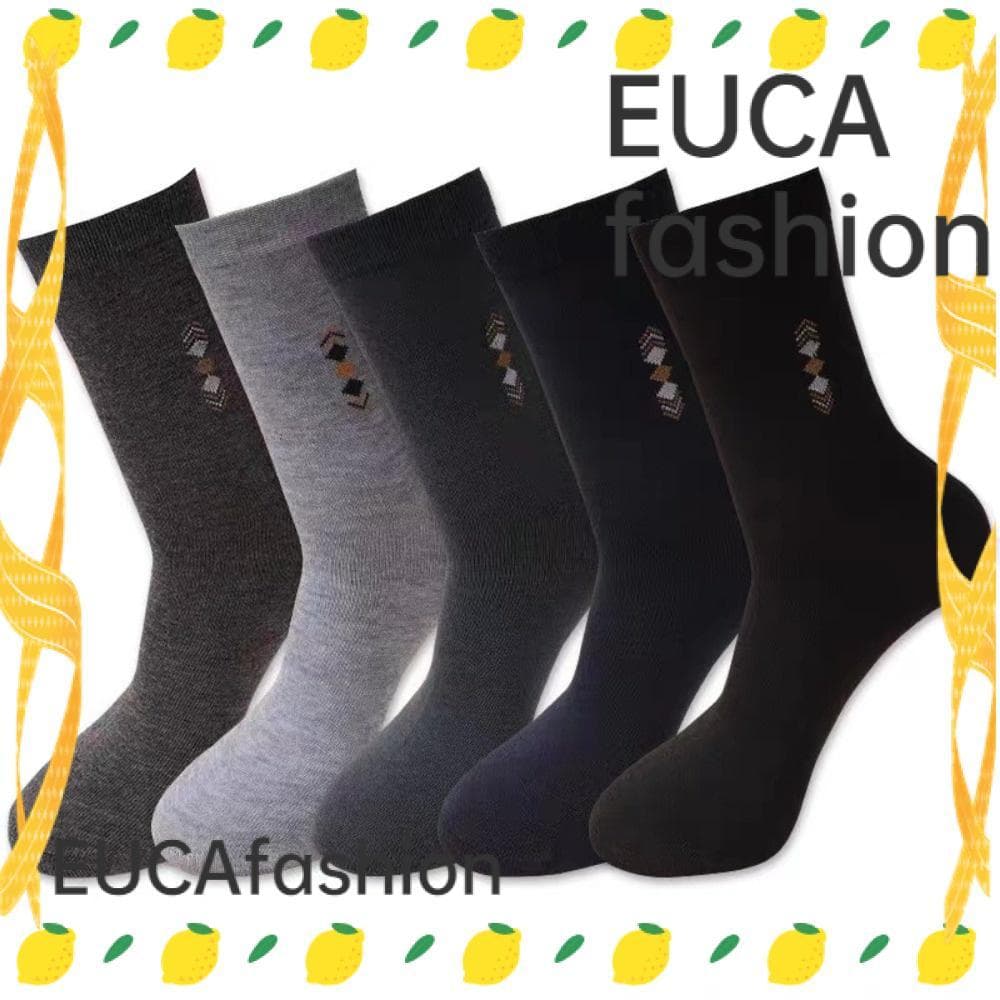 EUCAFASHION 5 Pares De Meias De Negócios , Casuais Masculinas Anti-Odor E Absorventes De Suor , Absorção De Umidade