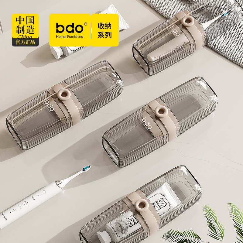 ￼ Copo de viagem para enxaguante bucal, copo para escova de dentes, conjunto de escova de dentes, kit de armazenamento d