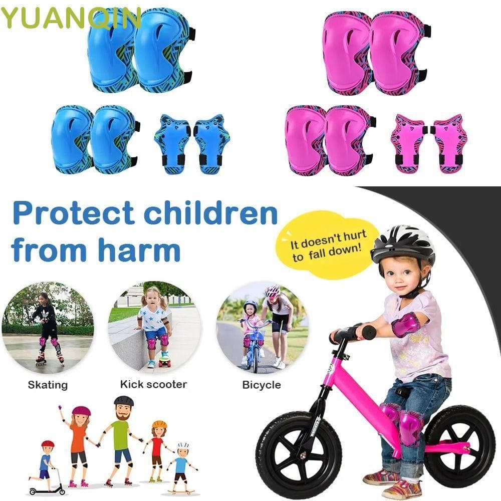 Equipamento De Proteção Para Patins YUANQINZT , Protetores De Mão , Joelheira Infantil Carro , Cotoveleiras Respiráveis