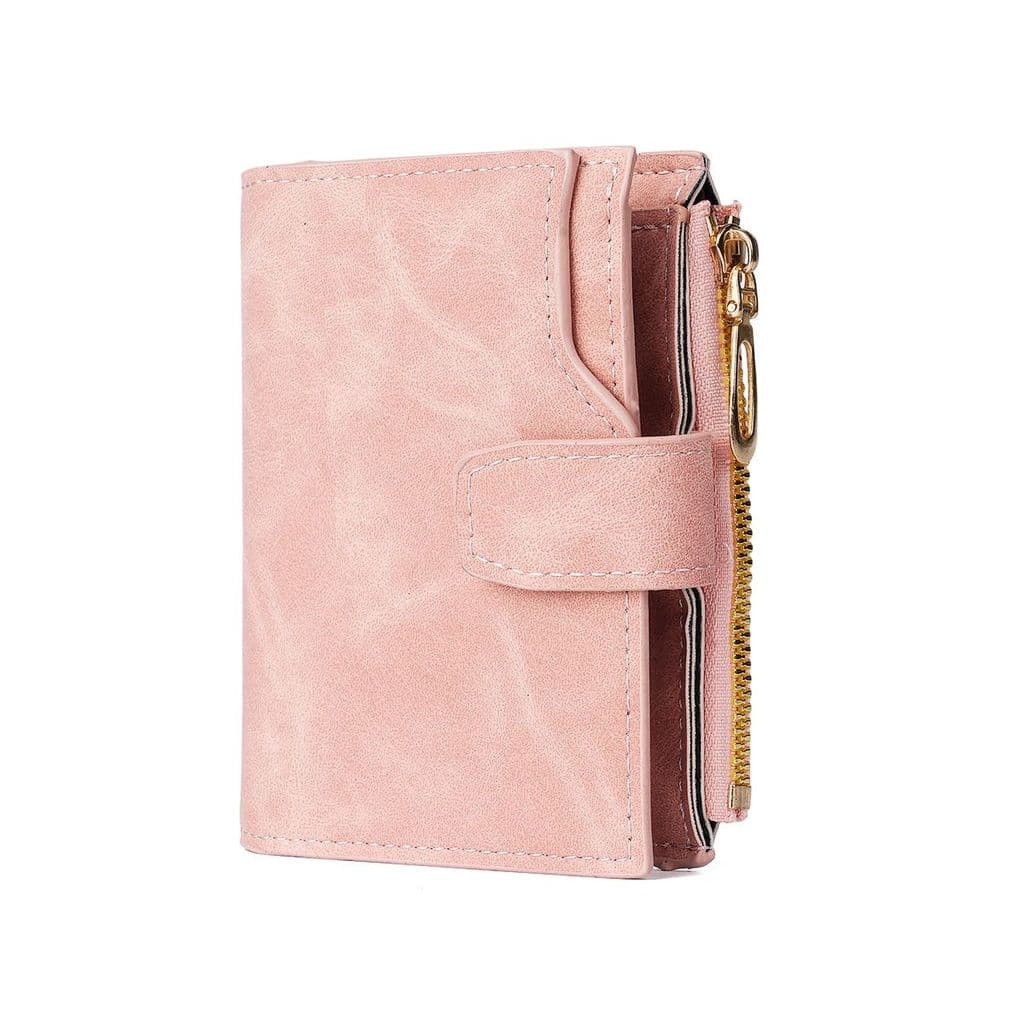Nova carteira feminina curto zíper carteira versão coreana High-End moeda bolsa simples Multi-cartão fivela saco de cart