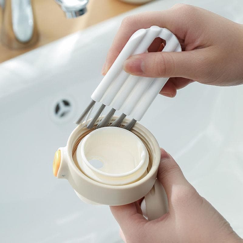 Escova multifuncional para limpeza de tampa de copo, copo térmico, ângulo morto, copo de lavagem, ferramenta útil, lavag