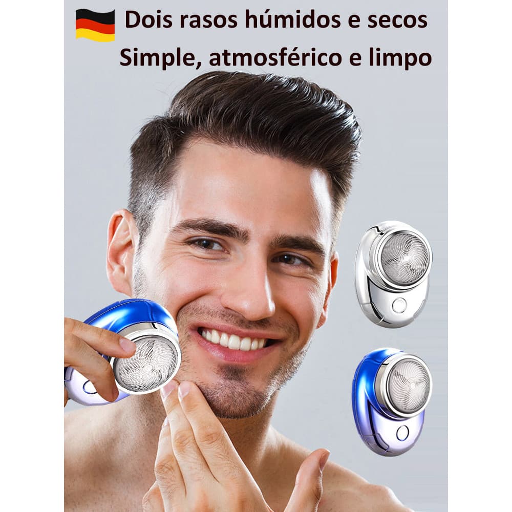 【Design Inovador】HFH Gradiente Pedra Espacial Mini Aparador/Barbeador Portátil USB Recarregável/Barbeador Compacto para
