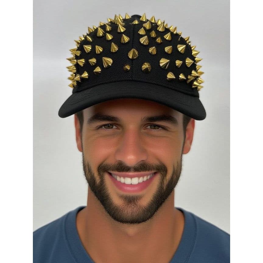 boné masculino boné Chapéu de beisebol rebite masculino feminino versão coreana cabeça de leão chapéu Punk hip-hop cha