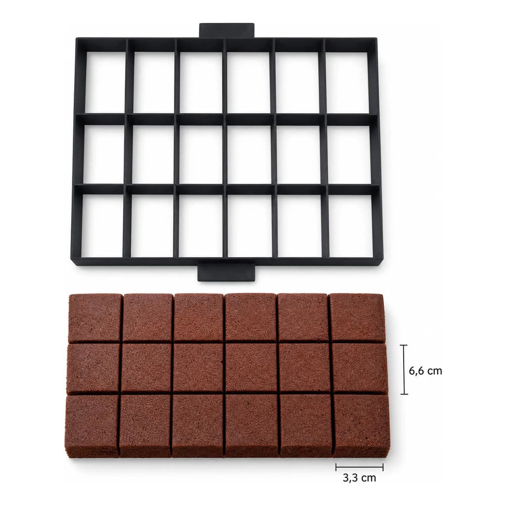 Marcador De Fatias Para Bolo 25cm Divisor De Bolo 18 Fatias