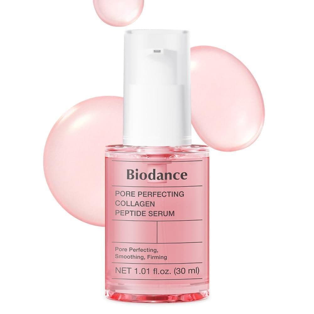 Sérum de Peptídeos de Colágeno BIODANCE Pore-Perfect, firma e ilumina a pele, preenche os poros, cuidado com os poros, p