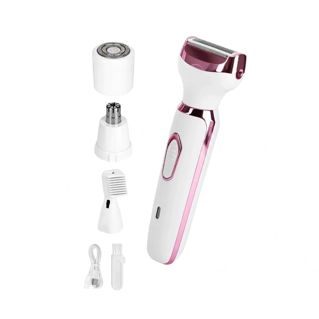 Depilador Aparador Feminino 4 em 1 Recarregável USB