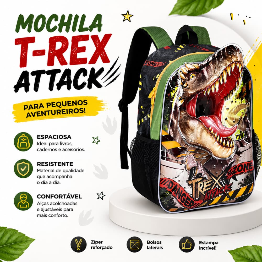 MOCHILA DE COSTA T-REX ATTACK TX24506J CLIO STYLE