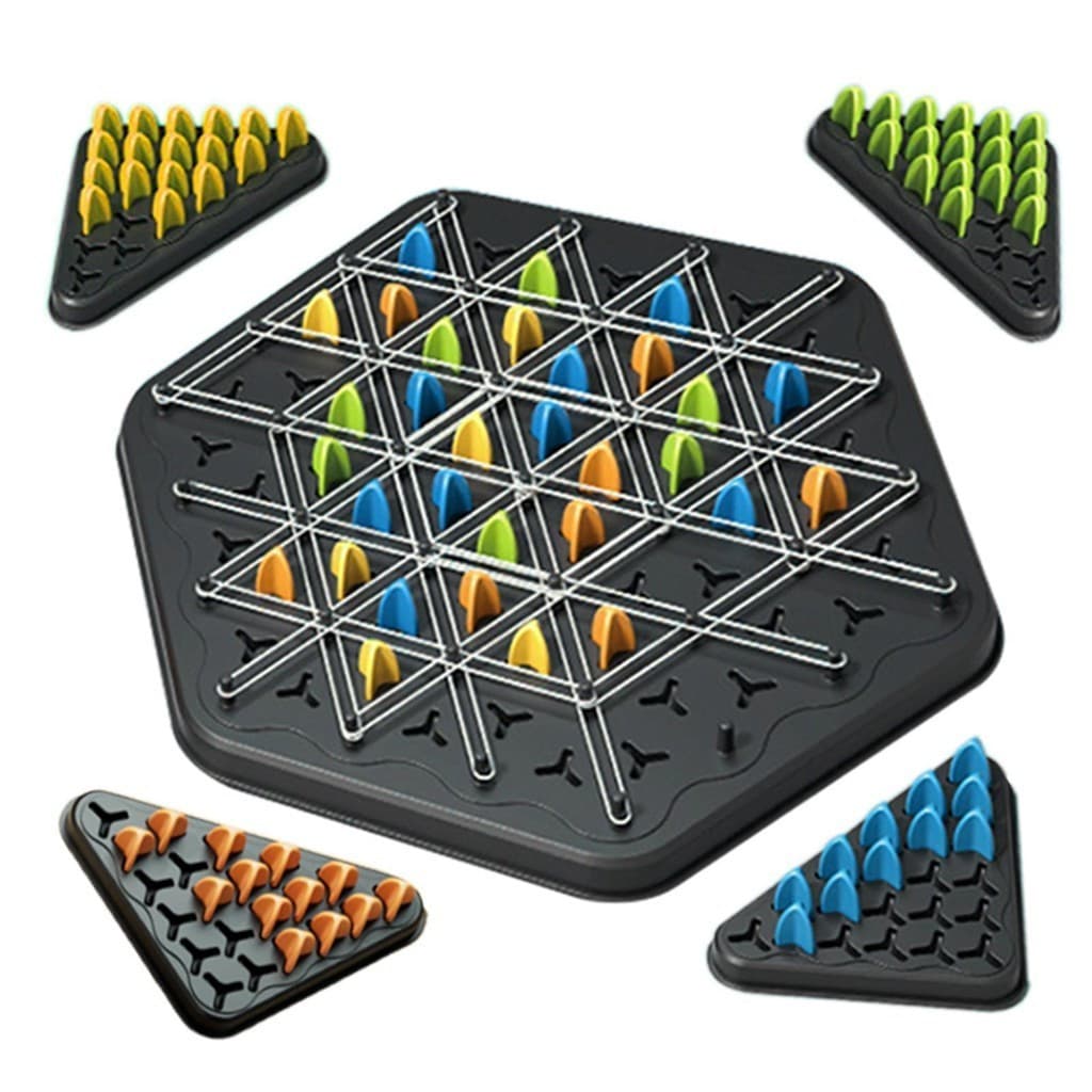 Jogo De Tabuleiro Triggle-Familiar De Captura De Território , 2 A 4 Jogadores , Idades 8 + langbbr