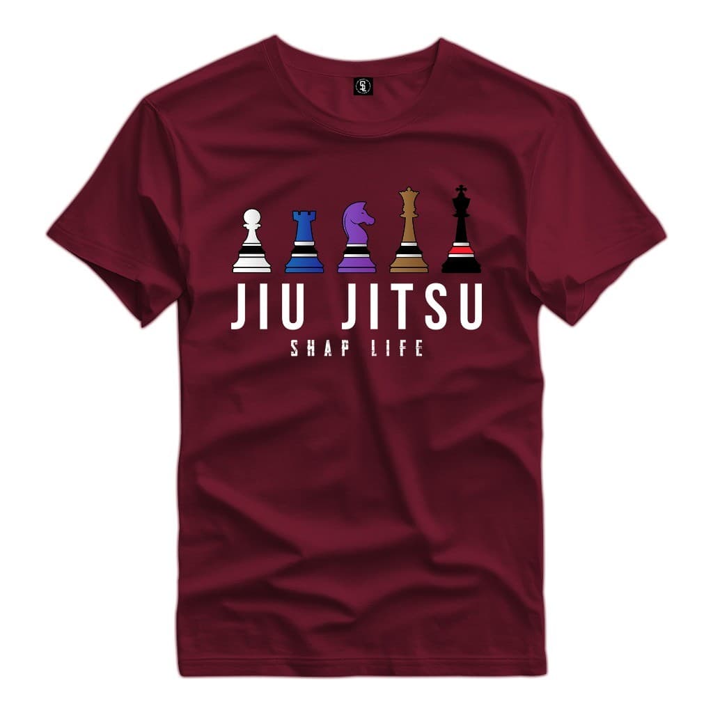 Camiseta Estampada 100% Algodão Fio 30.1 Casual Jiu Jitsu Academia T-Shirt Unissex Shap Life - 3872
