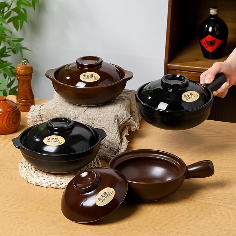 Claypot arroz especial pequena caçarola guisado pote resistente a altas temperaturas doméstico comercial pote de berinje