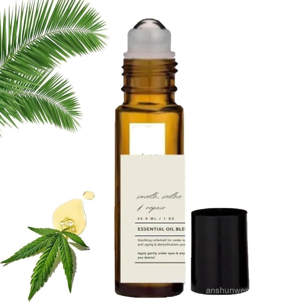 Massageador de rolo de borracha com temporizador, óleo de rícino e óleo de aromaterapia, massageador de rolo, óleo de rí