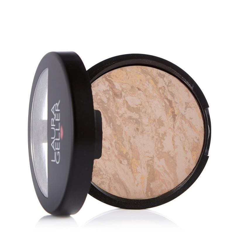 LauraGeller Balance Brightening Baking Foundation 9g - Corretivo Iluminador - Receita Artesanal de Maquiagem Multicolori