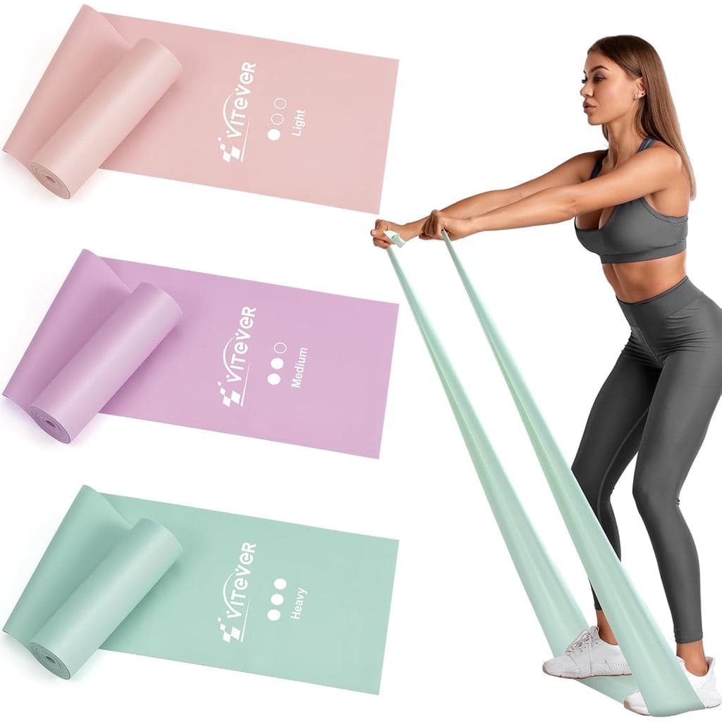 Faixas Elásticas para Exercícios, Bandas de Resistência para Treino, Bandas de Exercício para Fisioterapia, Pilates, Rea