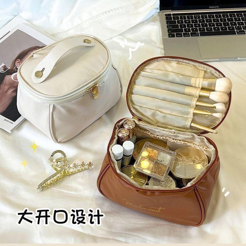 [Jack & Nina] Bolsa de cosméticos feminina nuvem portátil bolsa de cosméticos bolsa de armazenamento bolsa de higiene pe
