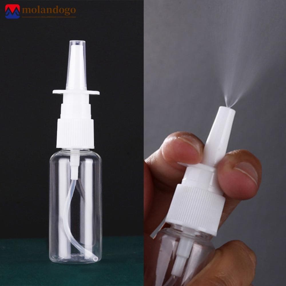 5pcs 10ml/20ml/30ml Branco Vazio Plástico Frascos De Spray Nasal Bomba Pulverizador Névoa Nariz Garrafa Recarr