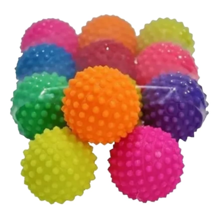 Kit 30 Bolinhas Coloridas Cravo Pet Brinquedo Anti-stress Para Pessoas Ou Cães