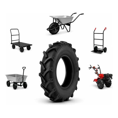 Pneu Carrinho Mão Tipo Trator 150kg Extra Forte 3,25/3,50x8 Pneu De carrinho de Mão Reforçado