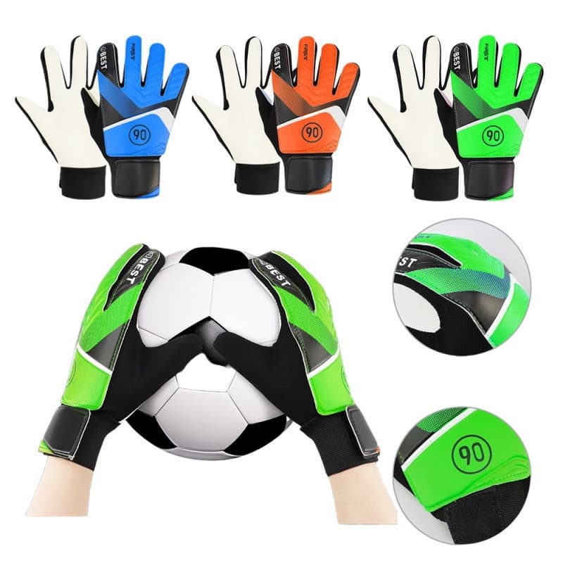Luvas de Goleiro de Futebol Infantil Antiderrapantes/Respiráveis/Resistentes ao Desgaste/Luvas de Goleiro