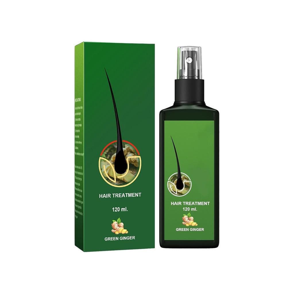 Spray de Sérum para Crescimento Capilar GingerHair, Tratamento Anti-Queda de Cabelo, Promove Cabelo Mais Grosso, Cheio e