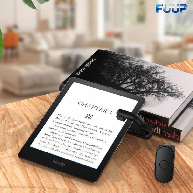 FUUP 1 Conjunto 2 Em 1 Leve E-book Página Turner Gatilhos De Registro Remoto Para Leitura De ABS Quente
