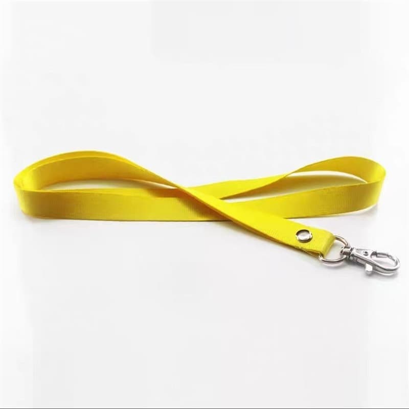 1.5 ㎝ Cordão reforçado com gancho único e fecho mosquetão com rebite, para crachá de estudante, cartão de acesso, crachá
