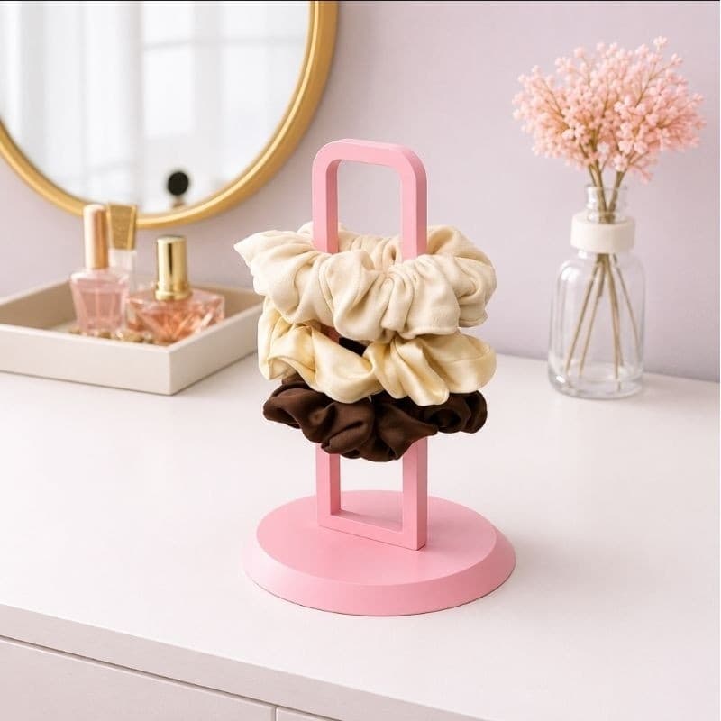 Suporte para Scrunchies de Cabelo – Organizador Compacto