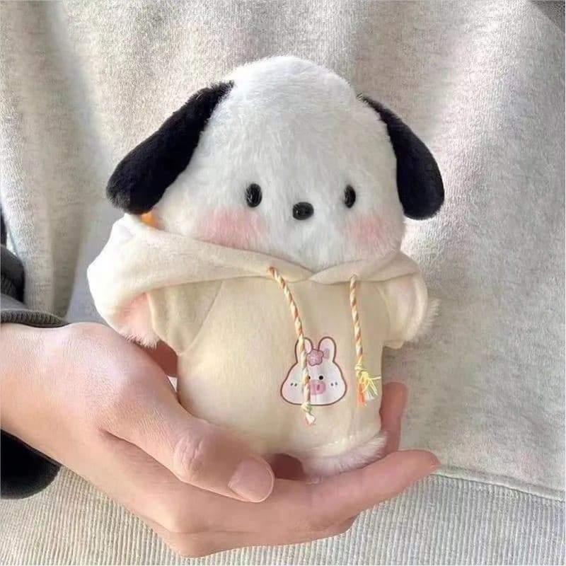 Chaveiro de Pelúcia Sanrio Pochacco, Boneco Criativo Mini para Crianças X44J BF0O