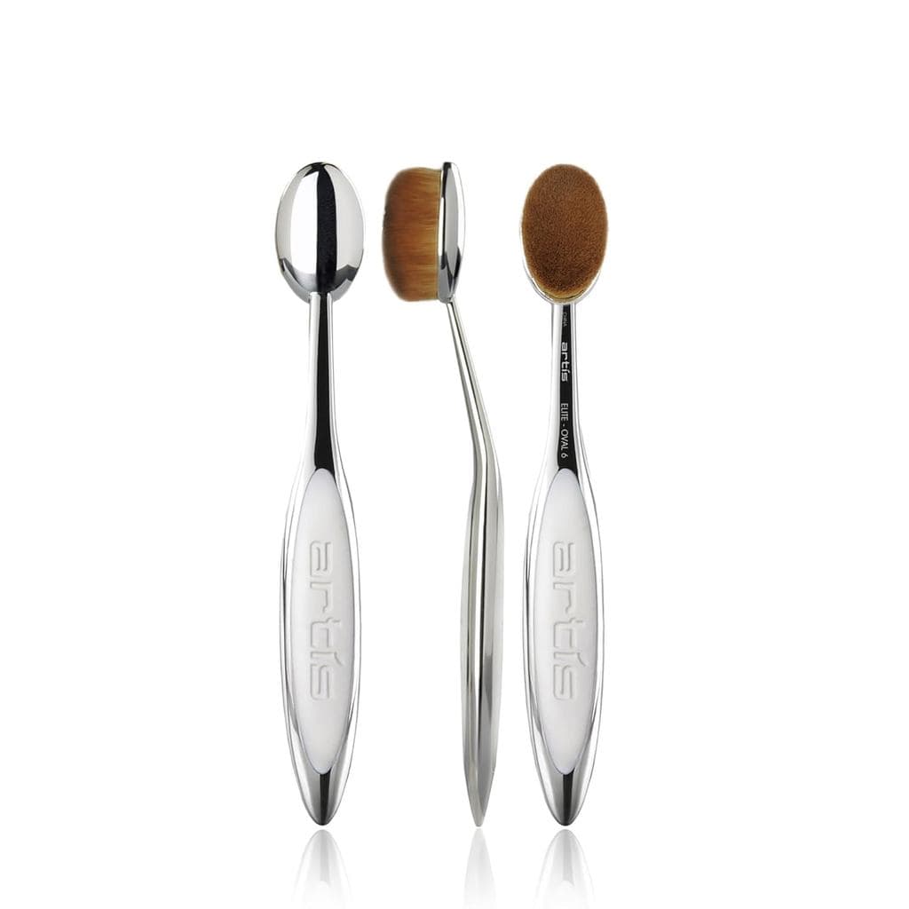 Pincel Oval 6 Artis Elite |   Pincel de maquiagem oval |   Pincel de Maquiagem Sintético de Luxo |   Muito adequado para