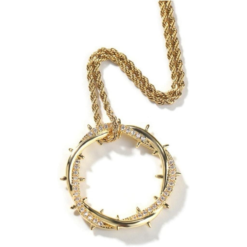 Colar elegante com pingente de zircônia, banhado a e prata, qualidade 5A, latão 18k, 60,96 cm, joia masculina, ping